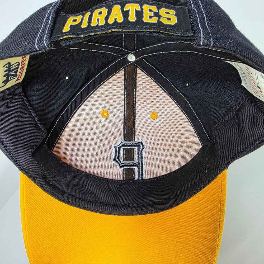 Fan Favorite Pittsburgh Pirates MLB Hat Yellow Black Adjustable Baseball Cap - Picture 14 of 15